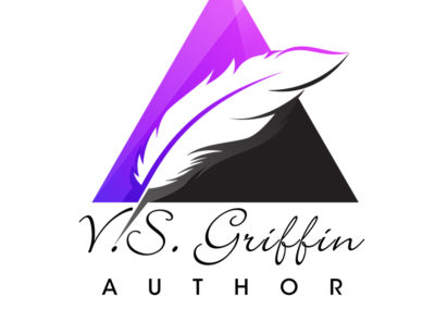 VS GRIFFIN-logo-purple-black-ombre-triangle-feather-diagonal-V.S.-GRIFFIN-below-Author
